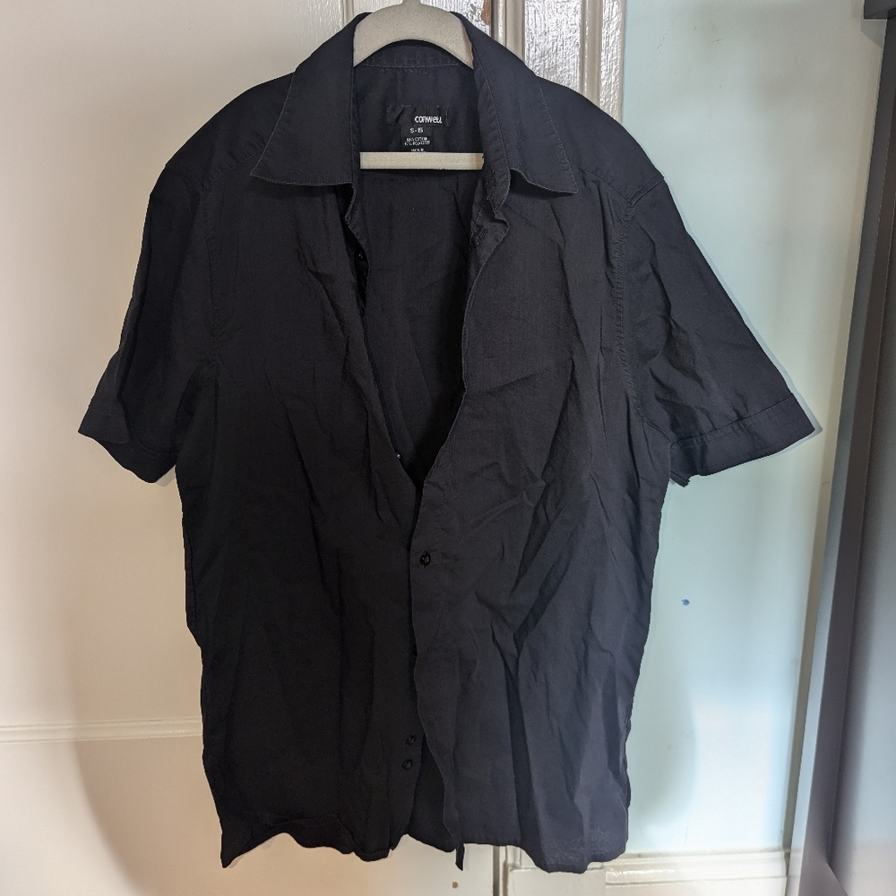 Conwell Collared Button Down Short Sleeve Top